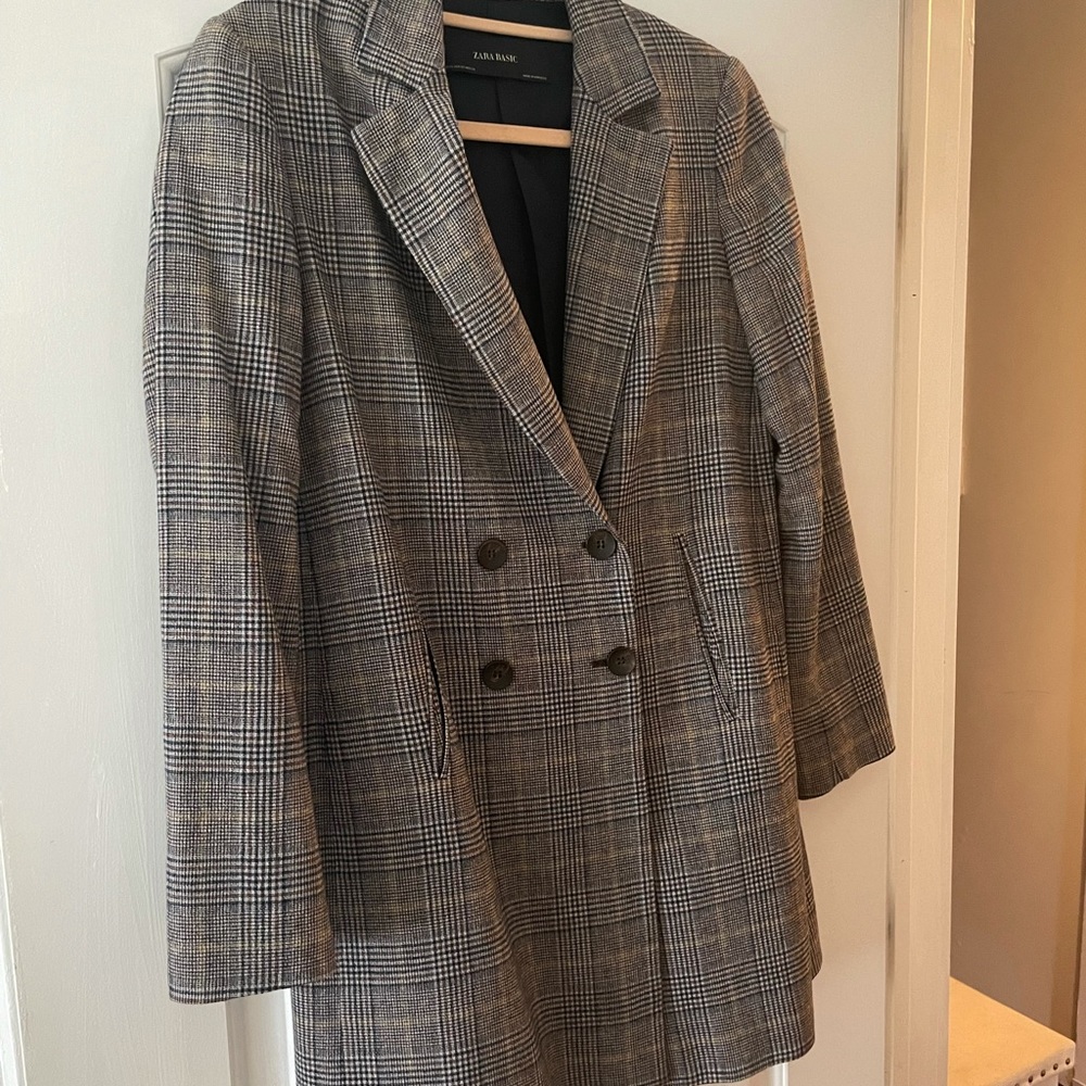 Zara Plaid Blazer